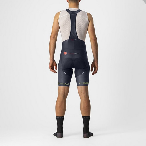 CASTELLI ( カステリ ) ビブショーツ FREE AERO RC PRO BIBSHORT ( フリーエアロ RC プロ ビブショーツ )  サヴィルブルー/エレクトリックライム M