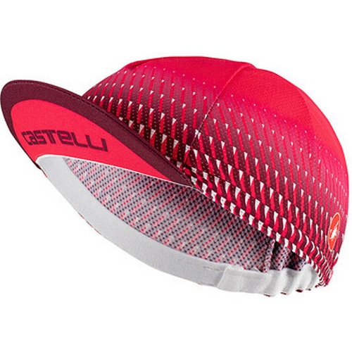 CASTELLI ( カステリ ) キャップ CLIMBERS CAP ( クライマーズキャップ ) 011 ラズベリー/ホワイト UNI レディース