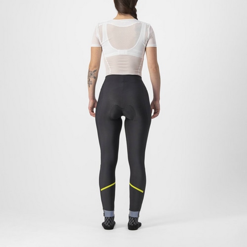 CASTELLI ( カステリ ) タイツ VELOCISSIMA TH TIGHT ( ベロチッシマ サーマル タイツ ) 790 ブラック/ライム S レディース