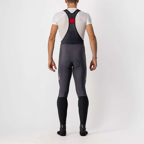 CASTELLI ( カステリ ) ビブタイツ VELOCISSIMO 5 BIBTIGHT ( ヴェロチッシマ 5 ビブタイツ ) ダークグレー/シルバーリフレックス M