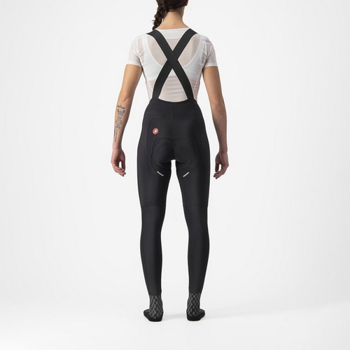 CASTELLI ( カステリ ) ビブタイツ FREEAERO RC W DT BIBTIGHT ( フリーエアロ RC ウィメンズ ビブタイツ ) 010ブラック S レディース