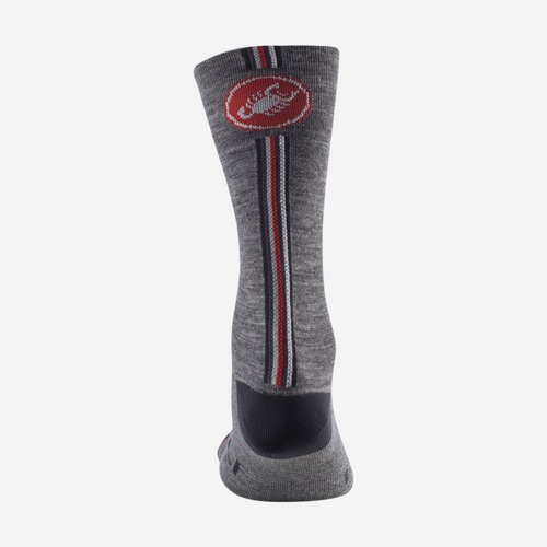 CASTELLI ( カステリ ) ソックス RACING STRIPE 18 SOCK ( レーシング ストライプ 18 ソックス ) 030 ダークグレー S/M (23.0-24.5cm) ※オンライン数量限定特価