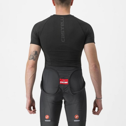CASTELLI ( カステリ ) 半袖インナー CORE SEAMLESS BASE LAYER S/S ( コア シームレス ベースレイヤー ショートスリーブ ) ブラック S/M