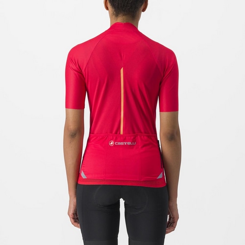 CASTELLI ( カステリ ) 半袖ジャージ ENDURANCE W JERSEY ( エンデュランス ウィメンズ ジャージ ) 081 ハイビスカス S レディース