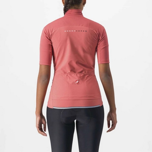 CASTELLI ( カステリ ) 長袖ジャージ PERFETTO RoS 2W WIND JERSEY ( ペルフェット RoS 2 ウィメンズ ウィンドジャージ ) ミネラルレッド S レディース