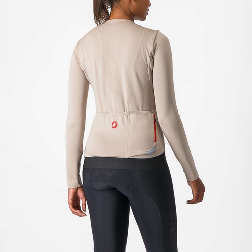 CASTELLI ( カステリ ) 長袖ジャージ FLY LS W JERSEY ( フライ ロングスリーブ ウィメンズ ジャージ ) 294 クレイ  XS