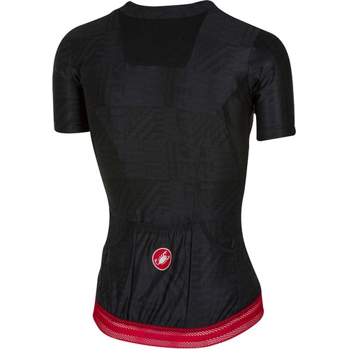 CASTELLI ( カステリ ) 半袖ジャージ BELLISSIMA W JERSEY ブラック / レッド S レディース