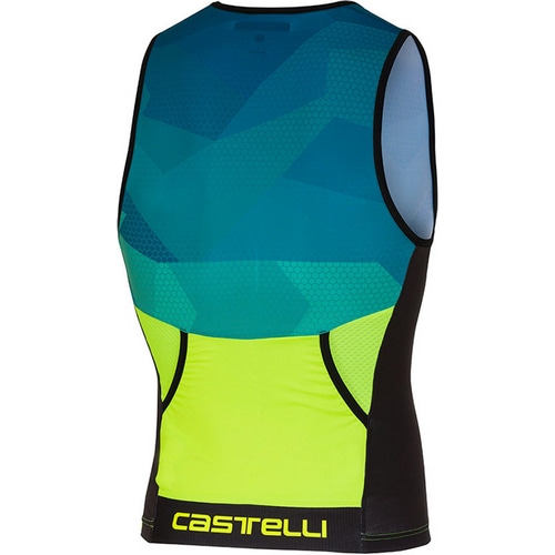 CASTELLI ( カステリ ) 半袖ジャージ CORE 2 TOP ( コア 2 トップ ) 933 ブルー/イエローフルオ L