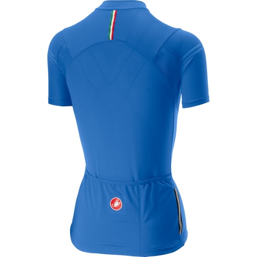 CASTELLI ( カステリ ) 半袖ジャージ PROMESSA 2 JERSEY FZ ( プロメッサ 2 ジャージ フルジップ ) 071 リビエラブルー S レディース