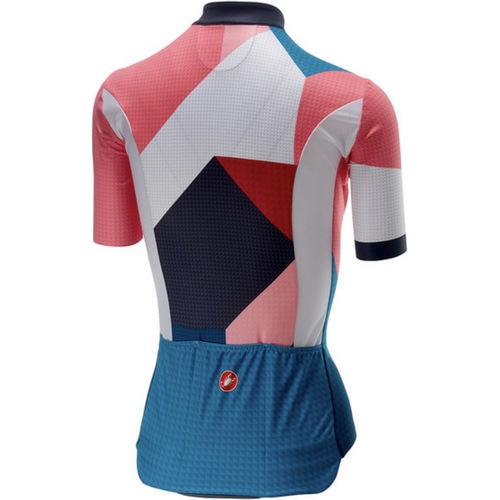 CASTELLI ( �J�X�e�� ) �����W���[�W VENTATA JERSEY FZ ( ���F���^�[�^ �W���[�W �t���W�b�v ) 044 �}���`�J���[/�^�[�R�C�Y/�O���[�� S ���f�B�[�X