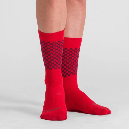 SPORTFUL ( スポルトフル ) ソックス CHECKMATE WINTER SOCKS ( チェックメイト ウィンター ソックス ) タンゴ レッド M/L ( 25-27cm )