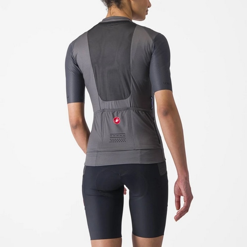 CASTELLI ( カステリ ) 半袖ジャージ UNLIMITED PRO W JERSEY ( アンリミテッド プロ ウィメンズ ジャージ ) ダークグレー XS レディース