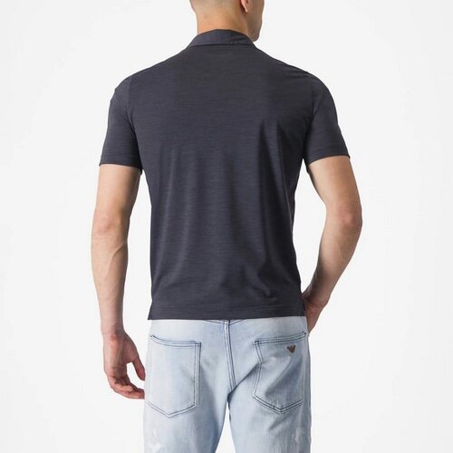 CASTELLI ( カステリ ) Tシャツ・カジュアルウェア MERINO POLO ( メリノ ポロ ) ライトブラック M