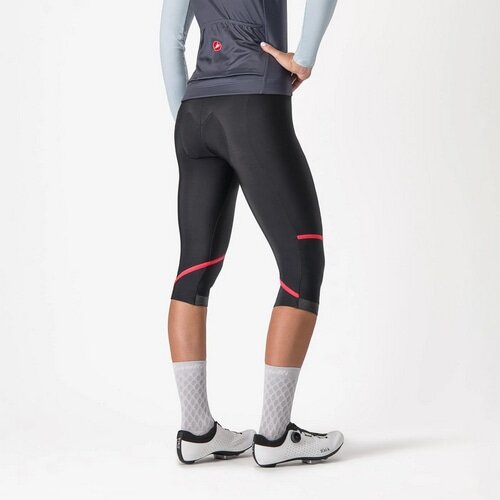 CASTELLI ( カステリ ) ニータイツ VELOCISSIMA THERMAL KNICKER ( ヴェロチッシマ サーマル ニッカー ) ブラック/ハイビスカス XS レディース