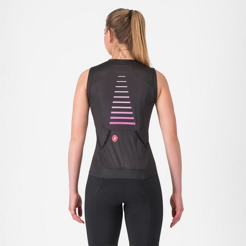 CASTELLI ( カステリ ) トライアスロンウェア FREE SPEED 3 W TOP ( フリー スピード 3 ウィメンズ トップ ) ブラック XS レディース