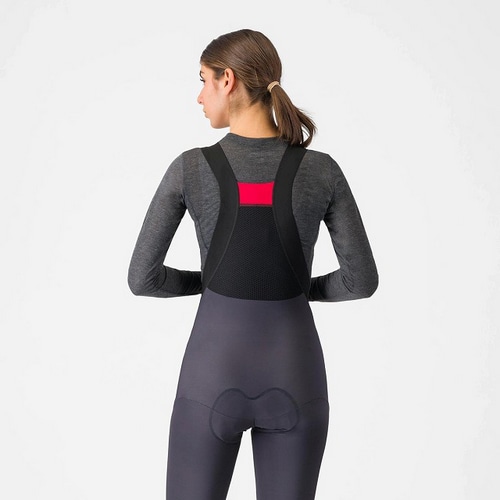 CASTELLI ( カステリ ) 長袖インナー MEDIO BASE LAYER W LONG SLEEVE ( メディオ ベースレイヤー W ロングスリーブ ) 006 メランジ グレー XS レディース