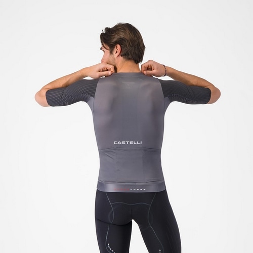 CASTELLI ( カステリ ) 半袖ジャージ AERO RACE 8S JERSEY ( エアロ レース 8S ジャージ ) スモーキーグレー L