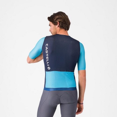 CASTELLI ( �J�X�e�� ) �����W���[�W CORRETTO JERSEY ( �R���b�g �W���[�W ) �x���W�����u���[/�l�I���R�o���g-�z���C�g S