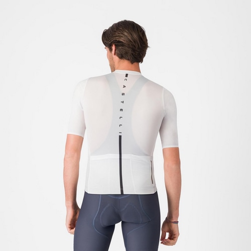 CASTELLI ( �J�X�e�� ) �����W���[�W DRITTONE LOGO JERSEY ( �h���b�g�[�l ���S �W���[�W ) �z���C�g/�u���b�N XL