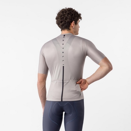 CASTELLI ( �J�X�e�� ) �����W���[�W DRITTONE LOGO JERSEY ( �h���b�g�[�l ���S �W���[�W ) �N���C/�x���W�����u���[ L