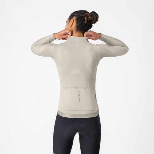 CASTELLI ( �J�X�e�� ) �����W���[�W ESPRESSO 2 W LONG SLEEVE JERSEY ( �G�X�v���b�\ 2 �E�B�����Y �����O�X���[�u�W���[�W ) �V���o�[���[�� S ���f�B�[�X