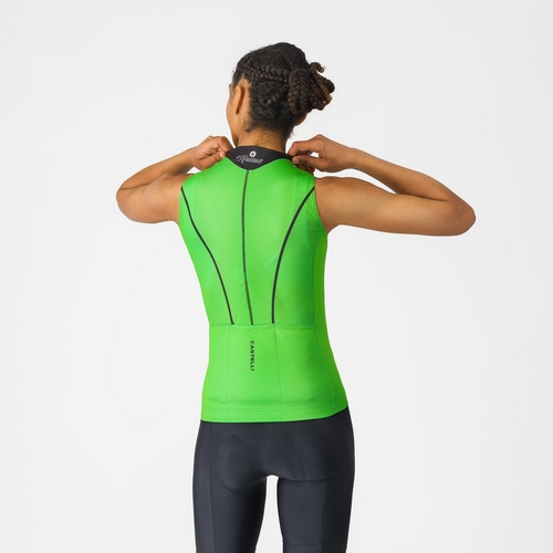 CASTELLI ( �J�X�e�� ) �����W���[�W ANIMA FLOW SLEEVELESS ( �A�j�} �t���[ �X���[�u���X ) �P���[�O���[��/�u���b�N S ���f�B�[�X