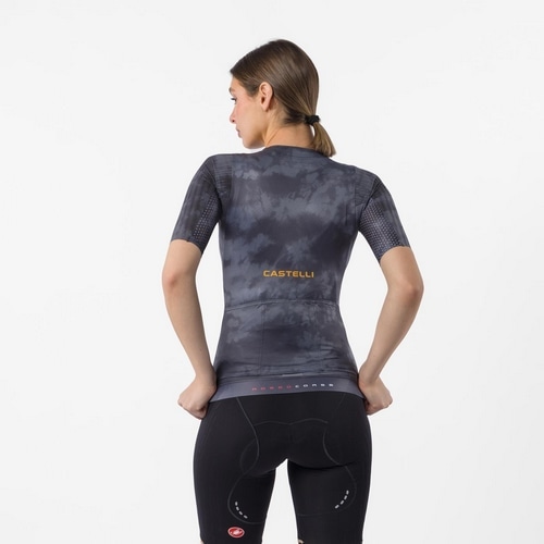 CASTELLI ( カステリ ) 半袖ジャージ AERO RACE 8S W JERSEY ( エアロ レース 8S ウィメンズ ジャージ ) ダークグレー S レディース