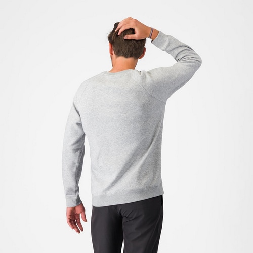 CASTELLI ( カステリ ) Tシャツ・カジュアルウェア LOGO SWEATSHIRT ( ロゴ スウェットシャツ ) メランジグレー M