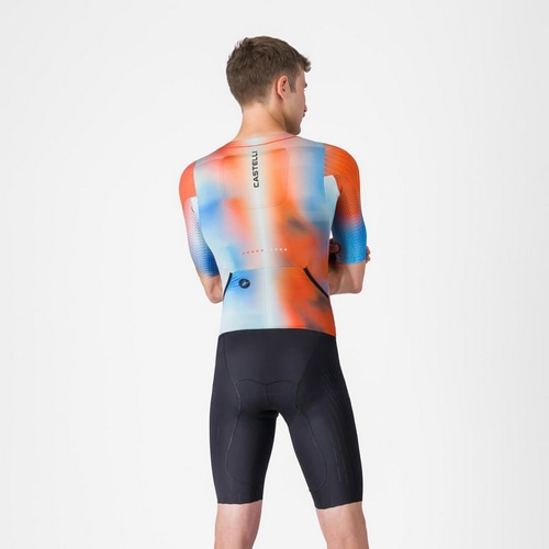 CASTELLI ( �J�X�e�� ) �g���C�X�[�c FREE SANREMO 3 SUIT SHORT SLEEVE ( �t���[ �T������ 3 �X�[�c �V���[�g�X���[�u ) �p�v���J/�E�B���^�[�X�J�C-�u���b�N M