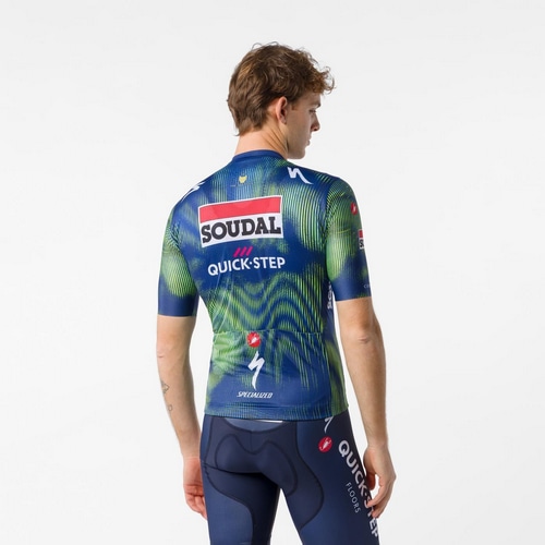 CASTELLI ( カステリ ) 半袖ジャージ COMPETIZIONE 4 JERSEY ( コンペティツィオーネ 4 ジャージ ) ブルー/エレクトリックライム S