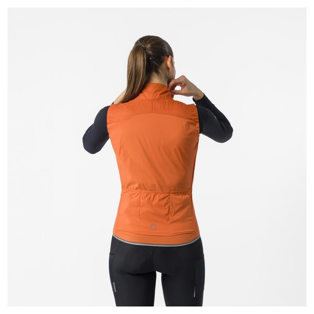 CASTELLI ( カステリ ) ベスト・ジレ FLY DIRECT W VEST ( フライ ダイレクト W ベスト ) ラヴァ レッド S レディース
