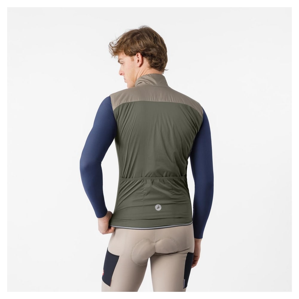 CASTELLI ( カステリ ) ベスト・ジレ FLY DIRECT VEST ( フライ ダイレクト ベスト ) ぺブルブラウン M