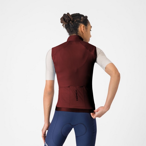 CASTELLI ( カステリ ) ベスト・ジレ ESPRESSO 2 W VEST ( エスプレッソ 2 ウィメンズ ベスト ) ガーネット S レディース