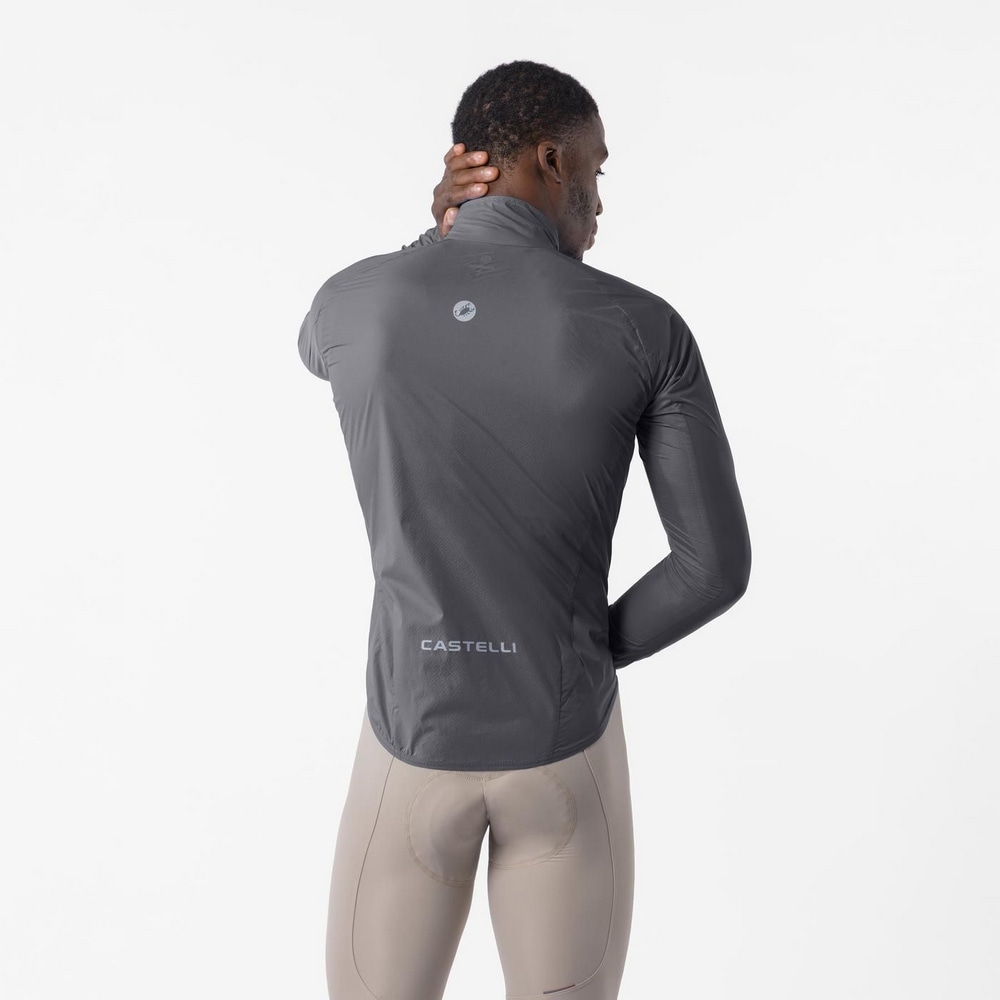 CASTELLI ( �J�X�e�� ) �W���P�b�g TRANSITION AIR JACKET ( �g�����W�V���� �G�A �W���P�b�g ) �X���[�L�[�O���[ S