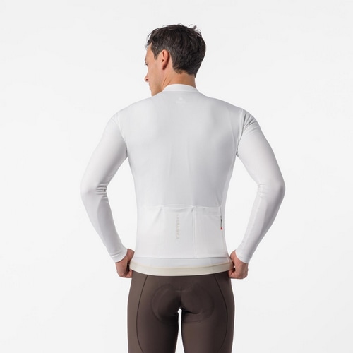 CASTELLI ( カステリ ) 長袖ジャージ ESPRESSO THERMAL 2 JERSEY ( エスプレッソ サーマル 2 ジャージ ) アイボリー S