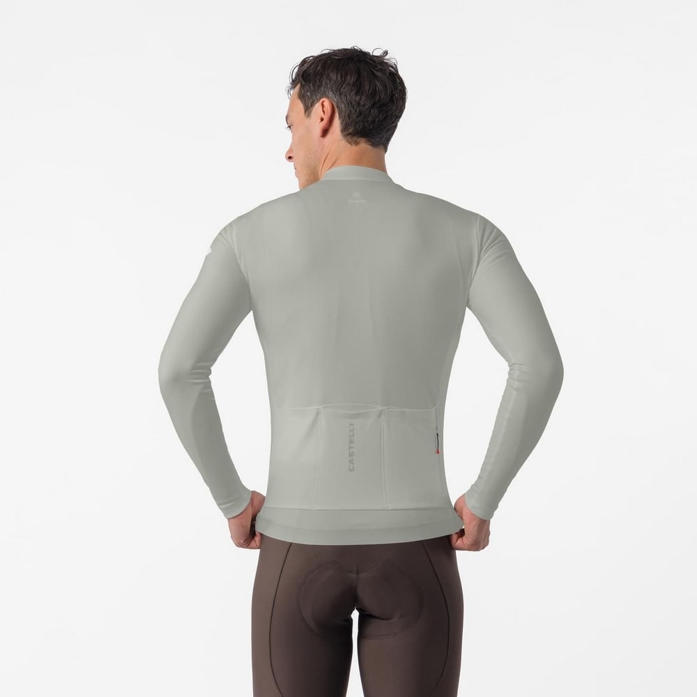 CASTELLI ( カステリ ) 長袖ジャージ ESPRESSO THERMAL 2 JERSEY ( エスプレッソ 2 サーマル ジャージ ) シャドウ M