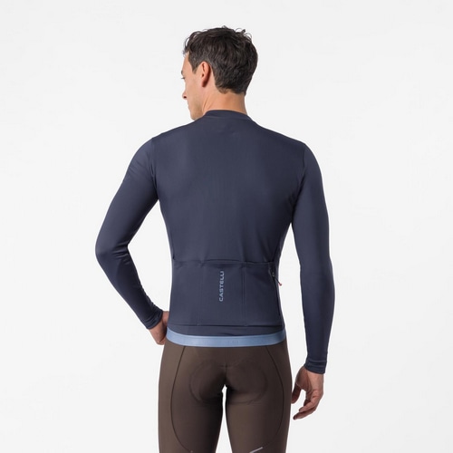 CASTELLI ( カステリ ) 長袖ジャージ ESPRESSO THERMAL 2 JERSEY ( エスプレッソ サーマル 2 ジャージ ) トワイライトブルー M