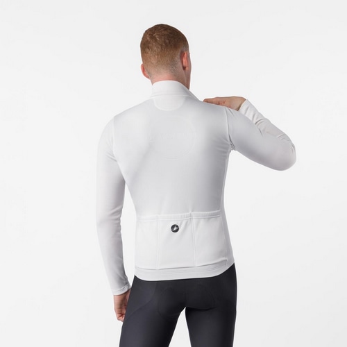 CASTELLI ( カステリ ) 長袖ジャージ COMPETIZIONE THERMAL LS JERSEY ( コンペティツィオーネ サーマル ロングスリーブジャージ ) アイボリー M