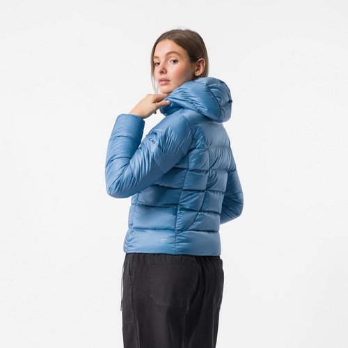 CASTELLI ( カステリ ) ジャケット DOWN PUFFER W JACKET ( ダウン パファー ウィメンズ ジャケット ) メタリックブルー S レディース