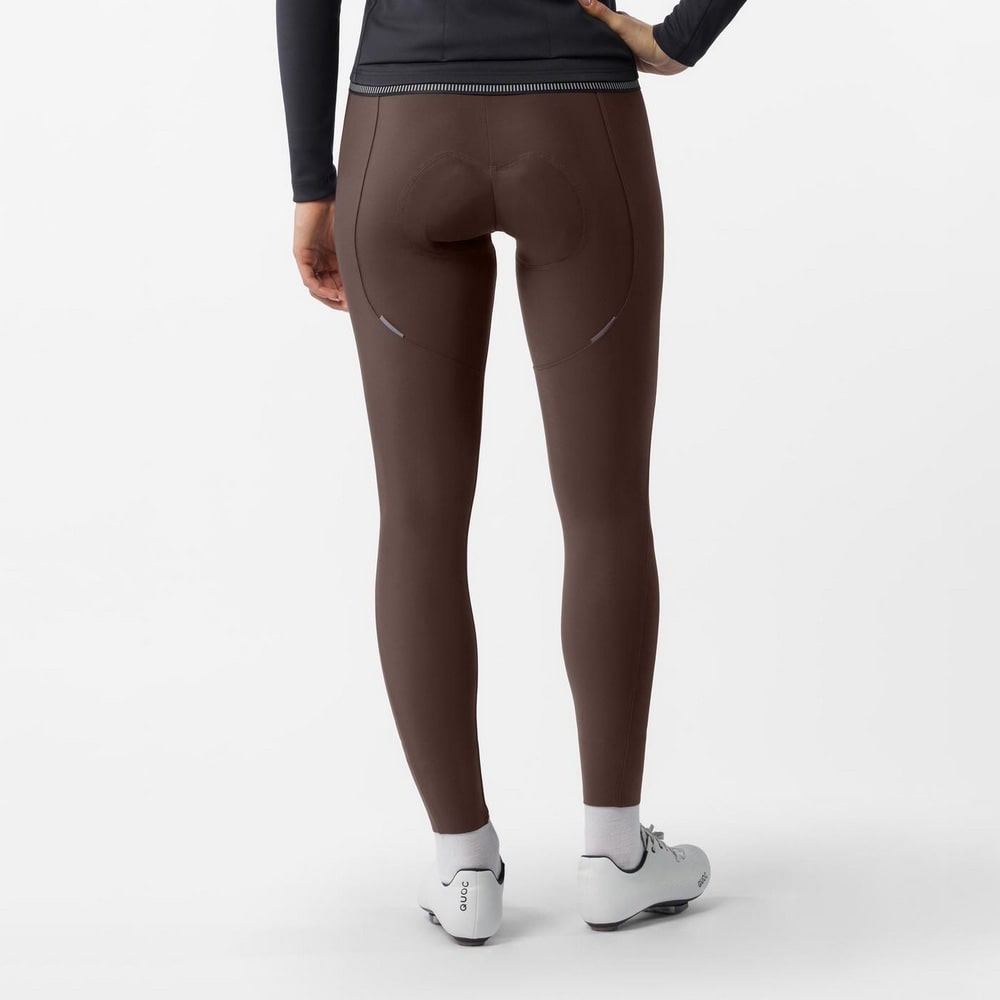 CASTELLI ( カステリ ) ビブタイツ ESPRESSO 2 W DT BIBTIGHT ( エスプレッソ 2 ウィメンズ ドロップテール ビブタイツ ) チェストナッツ XS レディース