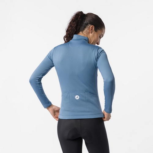 CASTELLI ( カステリ ) 長袖ジャージ SINERGIA 3 JERSEY FZ ( シネルジア 3 ジャージ FZ ) スチールブルー S レディース