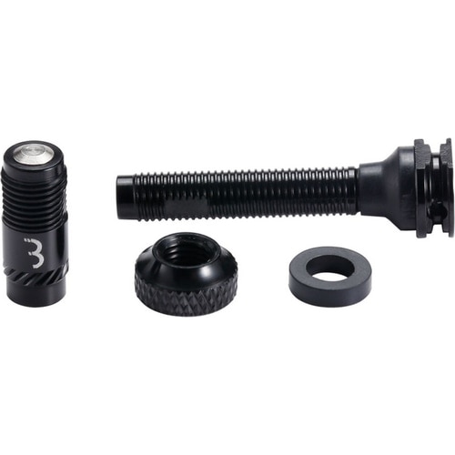 BBB ( ビービービー ) バルブ&エクステンション CORECAP AL VALVE BTI-166 ( コアキャップ チューブレスバルブセット ) ブラック 40mm