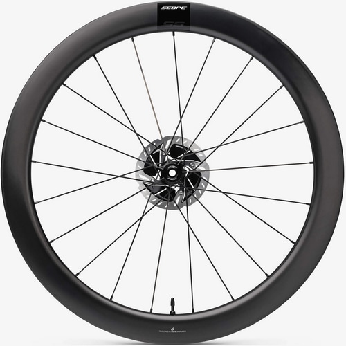 SCOPE CYCLING ( スコープ サイクリング ) ロードバイク用ホイール(ディスクブレーキ用) S5 DISC TLR SKF F/R ( S5 ディスク チューブレスレディ SKFベアリング 前後セット ) ブラック カンパニョーロ
