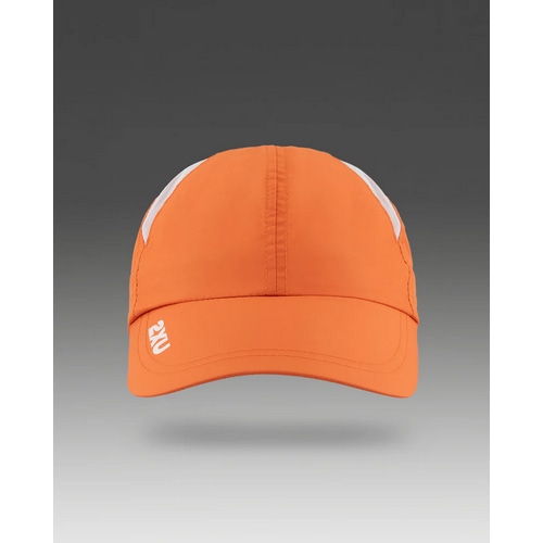 2XU ( ツータイムズユー ) キャップ RUN CAP ( ラン キャップ ) エンバー/ホワイト