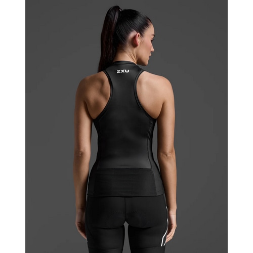 2XU ( ツータイムズユー ) トライアスロンウェア CORE TRI TANK ( コア トライ タンク ) BLK/WHT M レディース