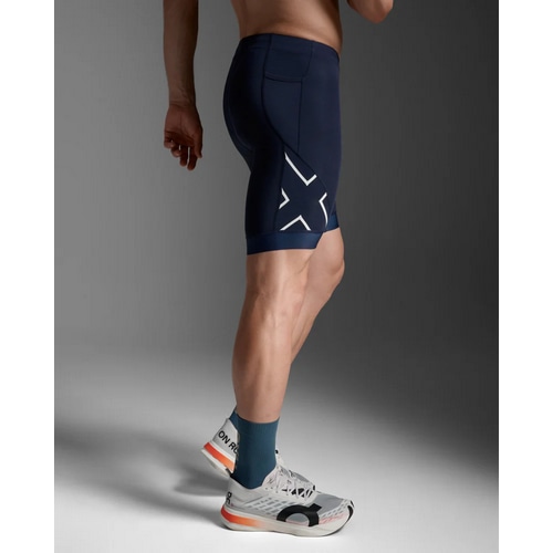 2XU ( �c�[�^�C���Y���[ ) �g���C�A�X�����E�F�A CORE TRI 8INCH SHORT ( �R�A �g���C 8�C���` �V���[�c ) MDN/WHT M