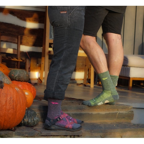 DE FEET ( ディフィート ) ソックス WB 6 ブレイズ ローデングリーン/ネオンイエロー M ( 25-27cm )