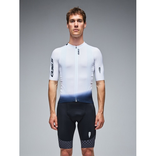 Q36.5�i �L���[�T�[�e�B�V�b�N�X�|�C���g�t�@�C�u �j �����W���[�W GREGARIUS PRO COLLAR FADE JERSEY ( �O���K���A�X �v�� �J���[ �t�F�[�h �W���[�W ) �z���C�g S