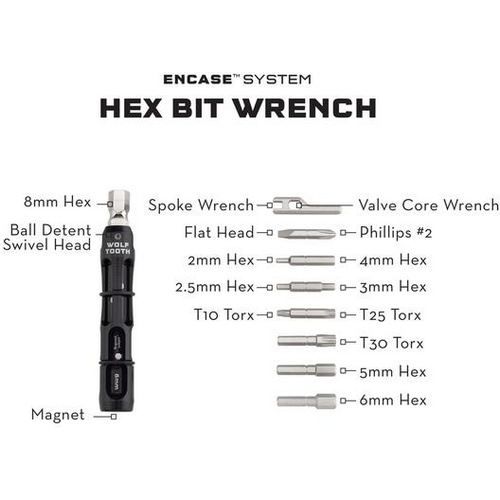 WOLFTOOTH ( EtgD[X ) gэH ENCASE SYSTEM HEX BIT WRENCH MULTITOOL ( GP[X VXe wbNX rbg ` }`c[ )