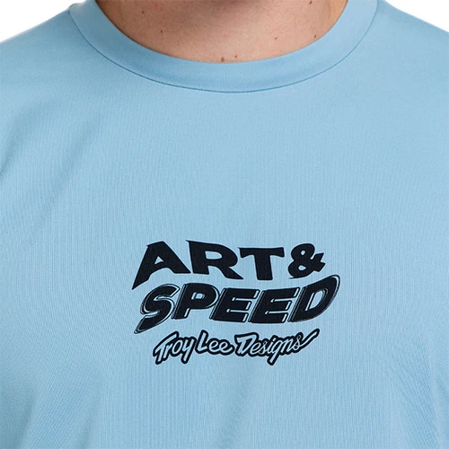 TROY LEE DESIGNS ( トロイリー デザインズ ) 長袖ジャージ RUCKUS LS RIDE TEE ( ラッカス ロングスリーブライドT ) ウェーブス ドーンブルー M